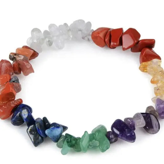 7 Chakra Baltic Essentials Bracelet Yoga Adult 7 7.5" Amethyst Lapis Turquoise