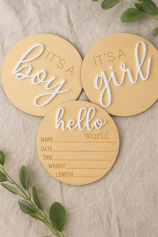 Little Arrival Announcement Set