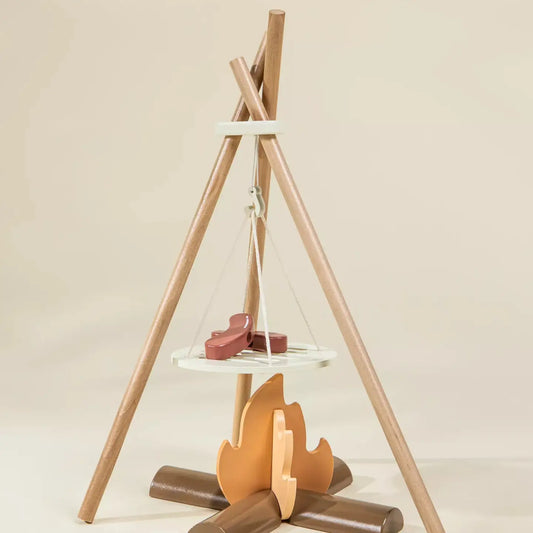 Wooden Camping Playset
