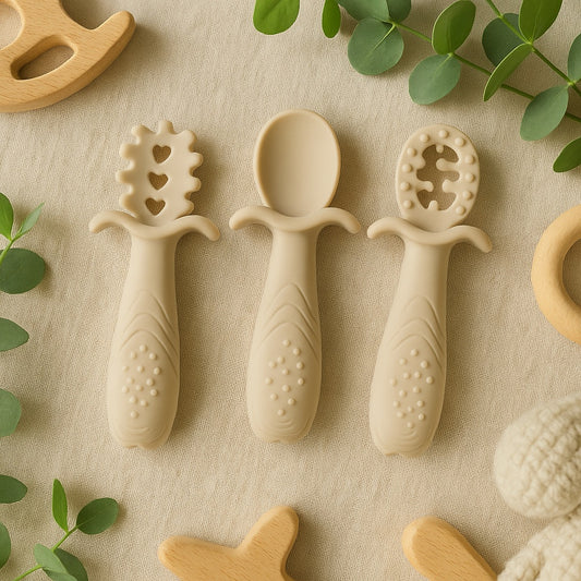 Honeycomb Baby Training Spoon Set