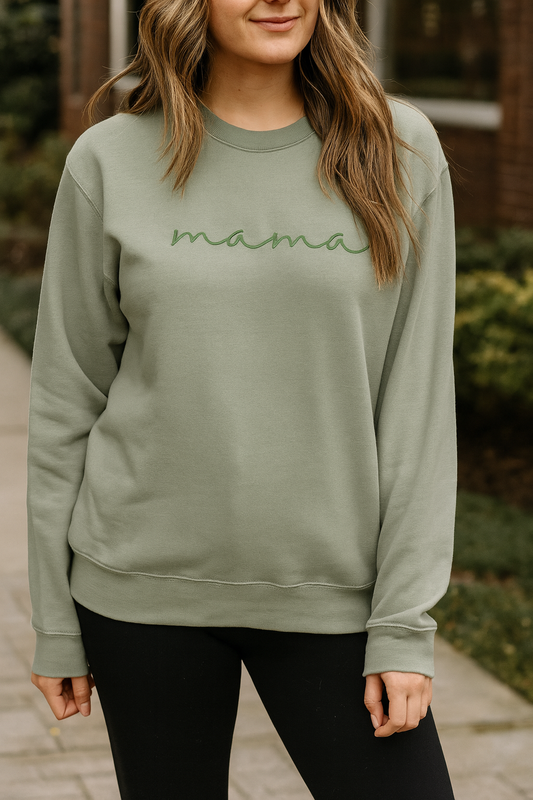 Mama Crewneck | Sage