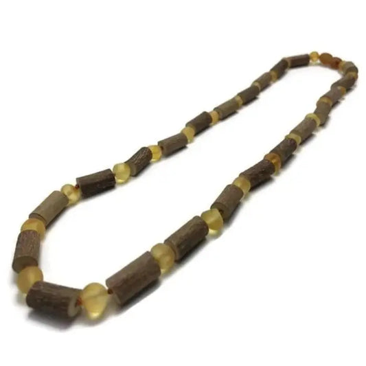 Raw Honey Hazelwood 12.5 in Gerd Colic Eczema Baltic Amber Necklace