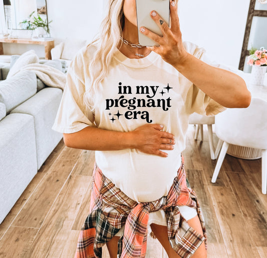 In My Pregnant Era Maternity Graphic Tee | Pregnancy T-Shirt