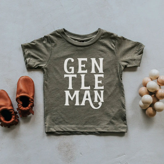 Olive Gentleman Kids Tee