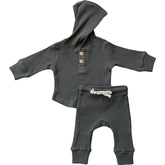 Charcoal Hooded Set