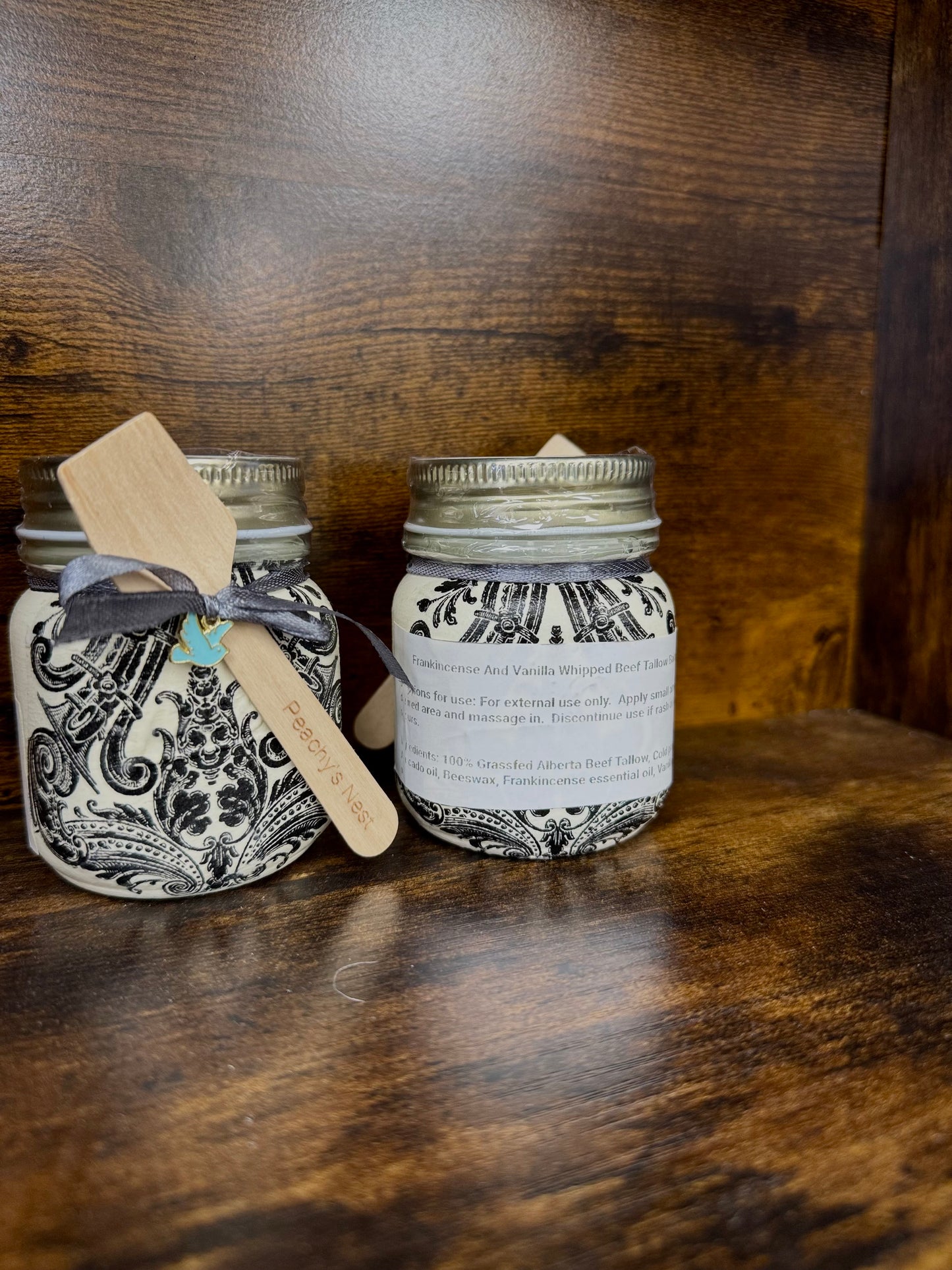 Frankincense and vanilla whipped beef tallow