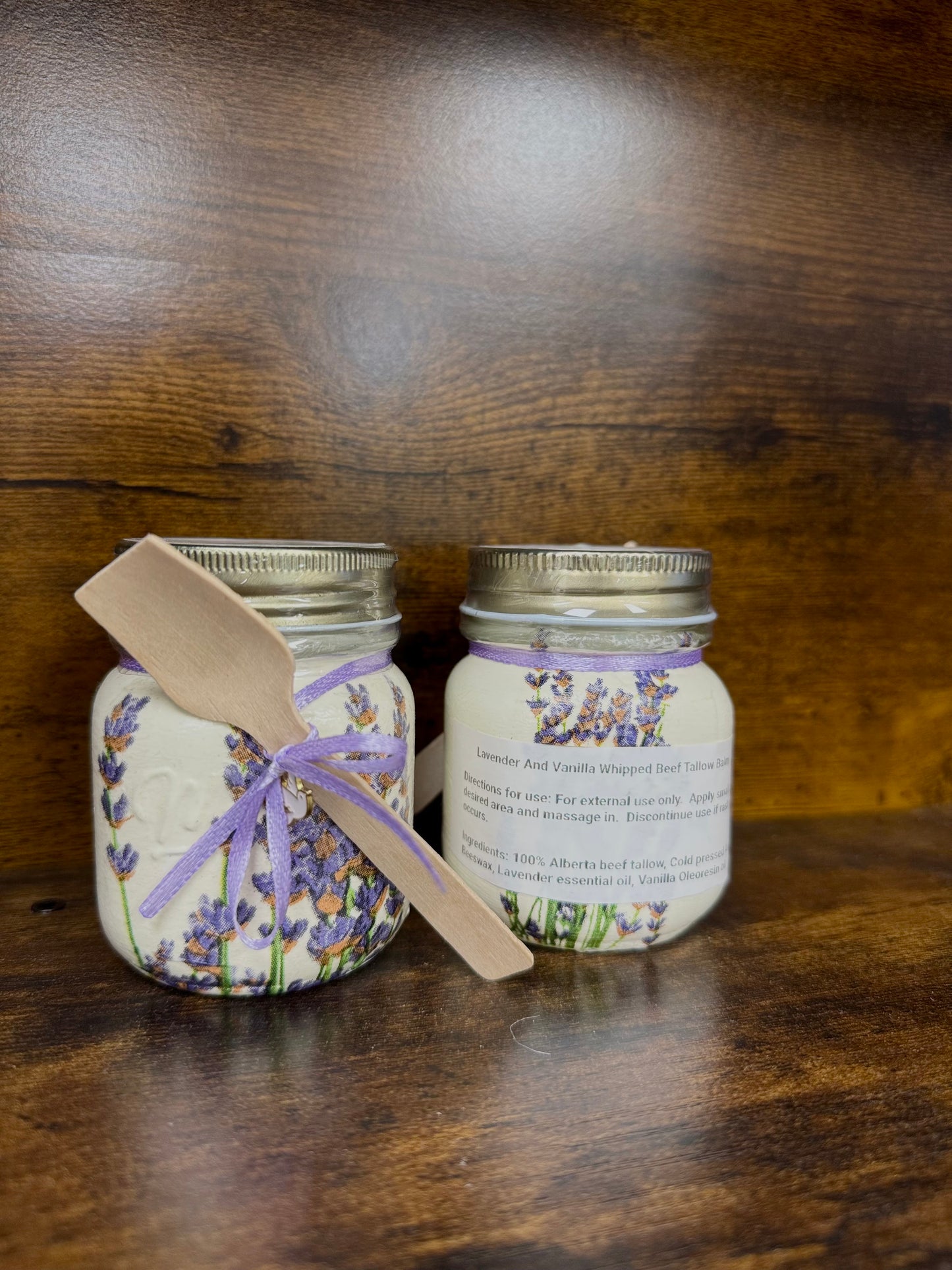 Lavender and Vanilla whipped beef tallow