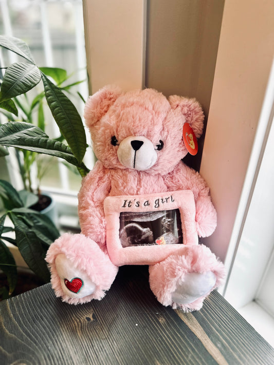 Heartbeat Picture Bear Pink