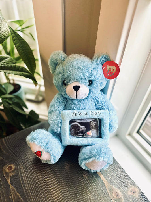 Heartbeat Picture Bear Blue