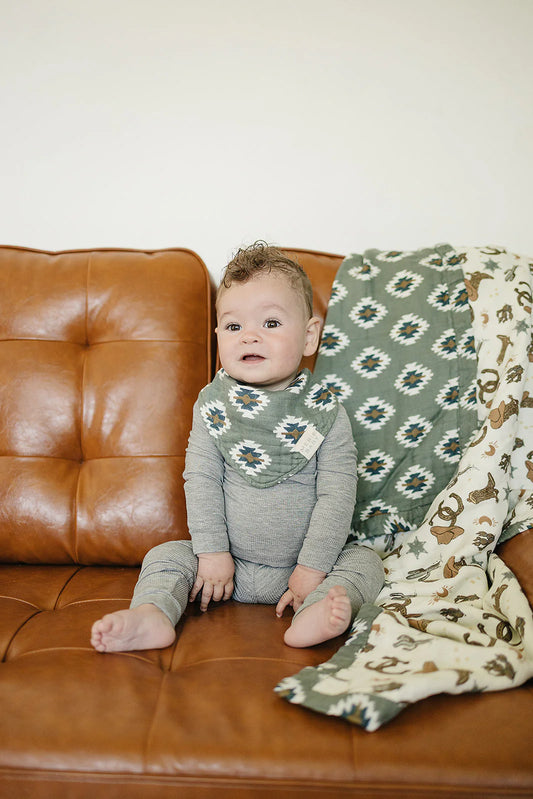 Southwest Aztec Classic Muslin Bib