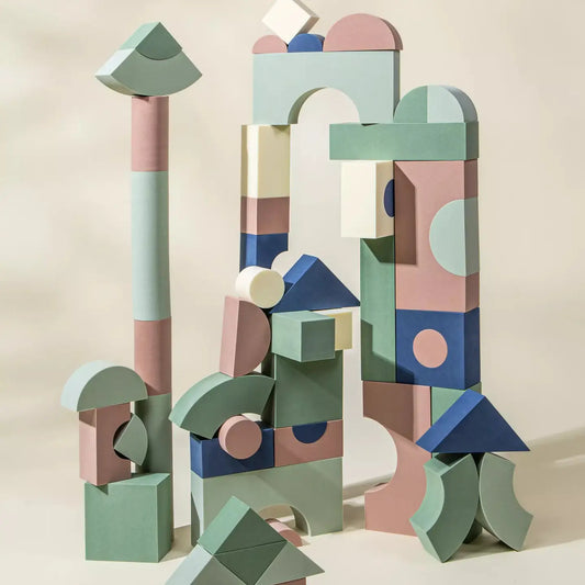 Eva Foam Building Blocks Set - Medium (52 Pcs)