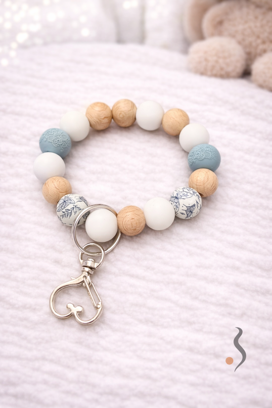 Wristlet | Blue & White