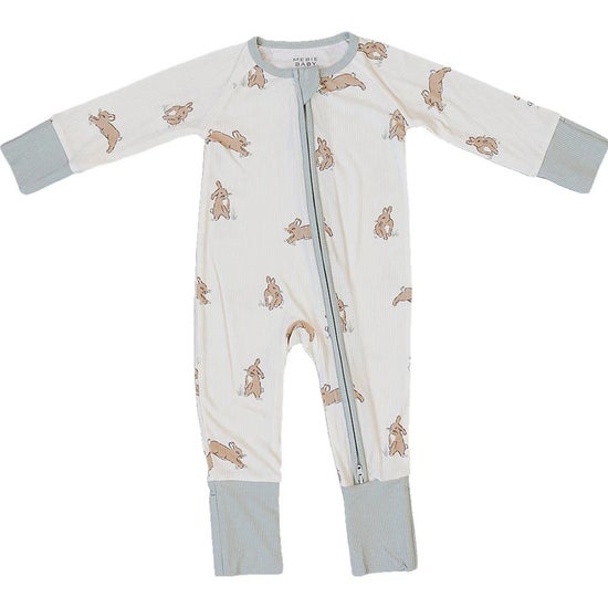 Bunny Ribbed Bamboo Zipper