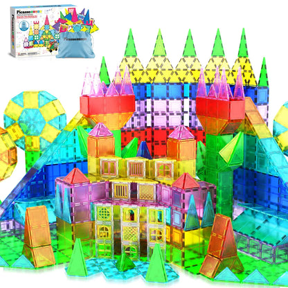 PicassoTiles 101pc Magnetic Tile Building Set