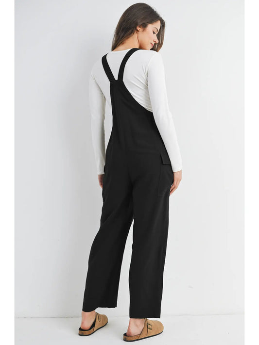 Straight Leg Maternity Adjustable Overalls