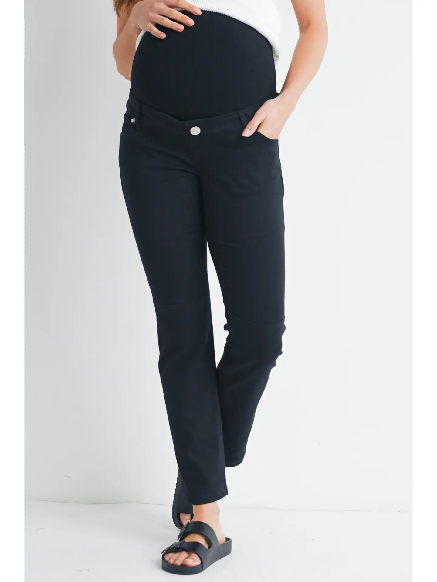 Straight Leg Maternity Over the Belly Pants
