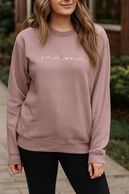 Mama Crewneck | Mauve