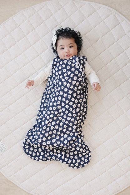 Navy Daisy Bamboo Sleep Sack