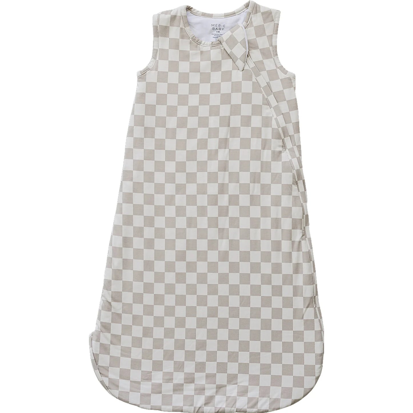 Taupe Checkered Bamboo Sleep Sack