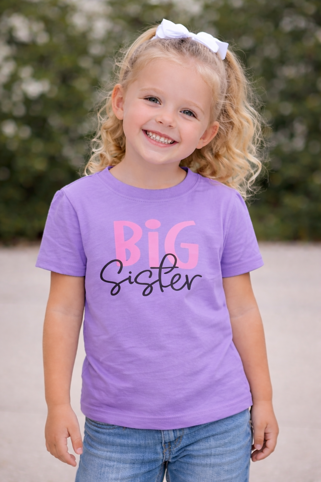 Purple Big Sister T-shirt