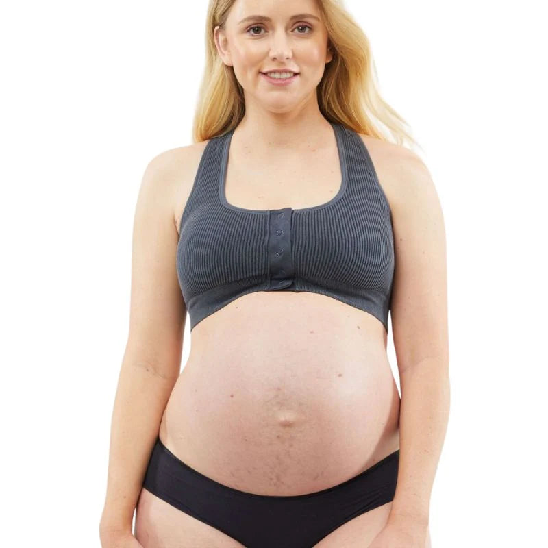 Black Biscotti Skin to Skin Nursing Bra