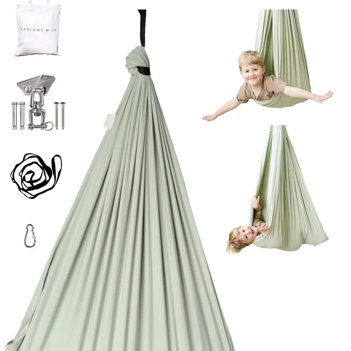 Desert Sage Cotton Sensory Swing