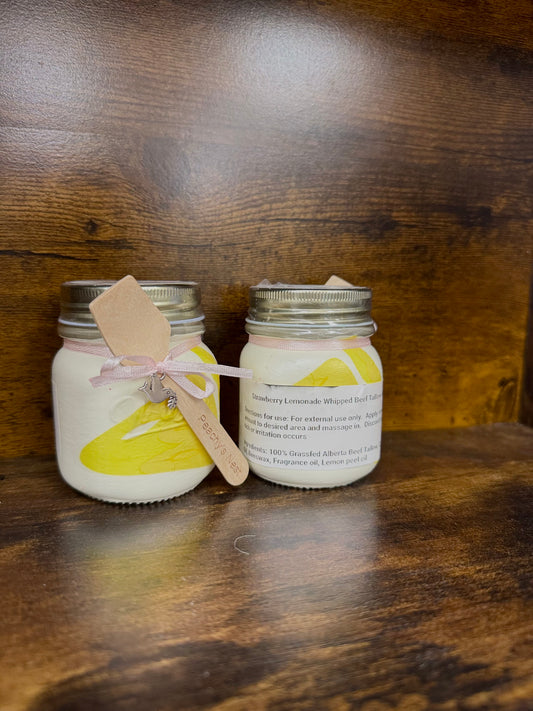 Strawberry Lemonade whipped beef tallow