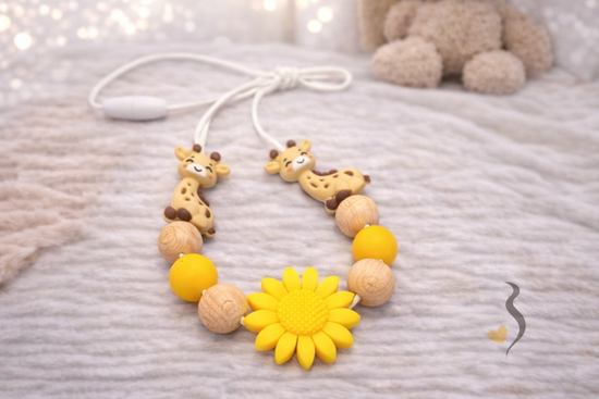 Breastfeeding Necklace | Giraffe and Sunflower