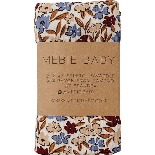 Desert Floral Ribbed Bamboo Stretch Swaddle